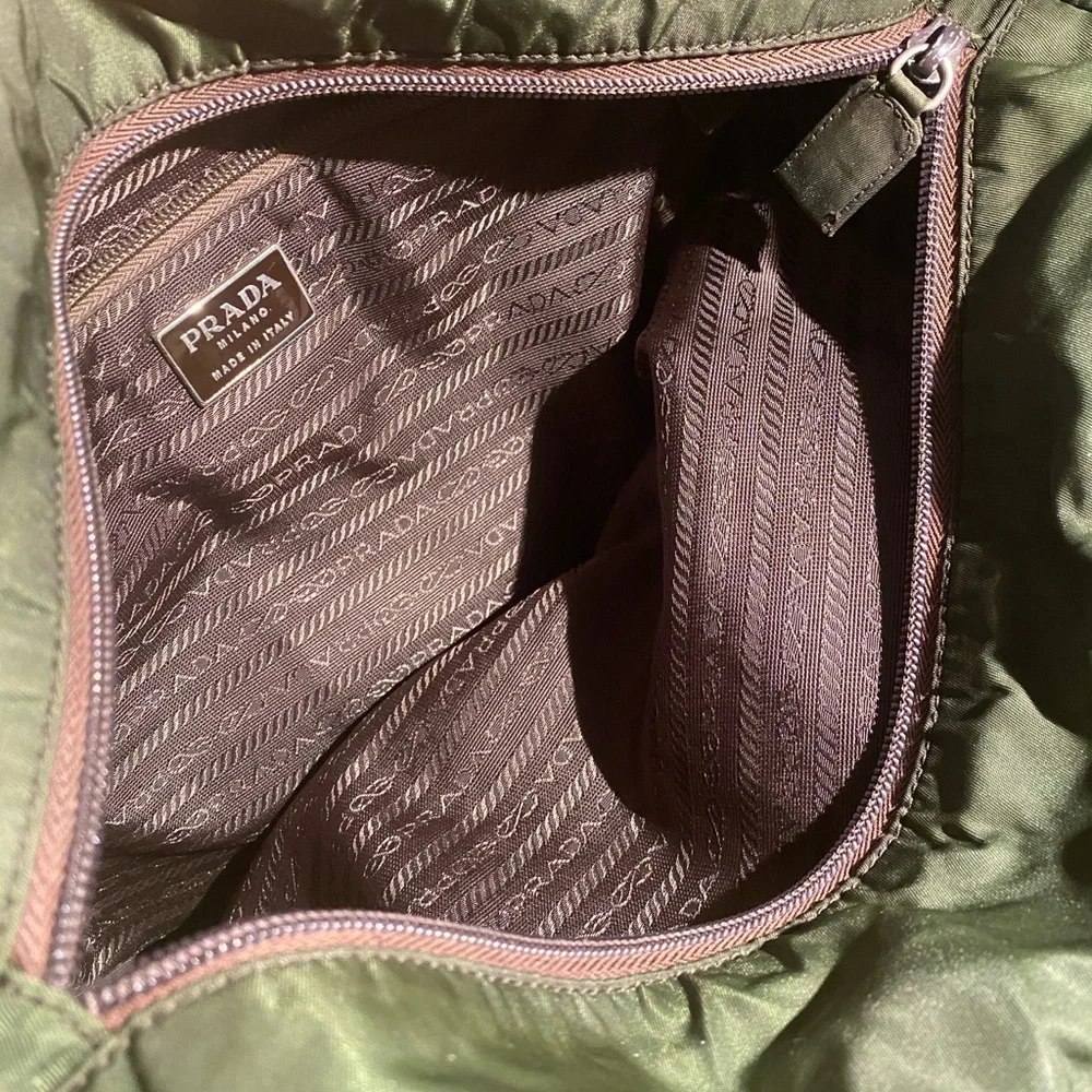 Prada Green Nylon Tote Bag - Picture 8 of 9